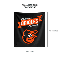 MLB Premium Baltimore Orioles Printed Wall Hanging(Pod) 34in x 40in