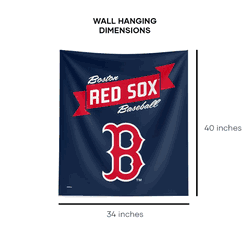 MLB Premium Boston Red Sox Printed Wall Hanging(Pod) 34in x 40in