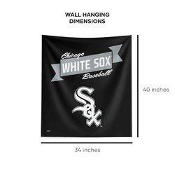 MLB Premium Chicago White Sox Printed Wall Hanging(Pod) 34in x 40in