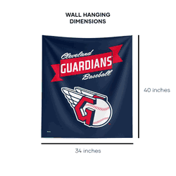 MLB Premium Cleveland Guardians Printed Wall Hanging(Pod) 34in x 40in