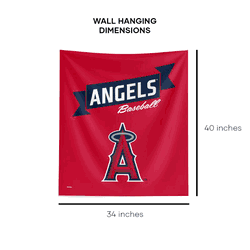 MLB Premium Los Angeles Angels Printed Wall Hanging(Pod) 34in x 40in