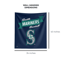 MLB Premium Seattle Mariners Printed Wall Hanging(Pod) 34in x 40in
