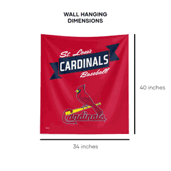 MLB Premium St. Louis Cardinals Printed Wall Hanging(Pod) 34in x 40in
