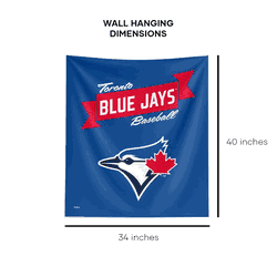 MLB Premium Toronto Blue Jays Printed Wall Hanging(Pod) 34in x 40in