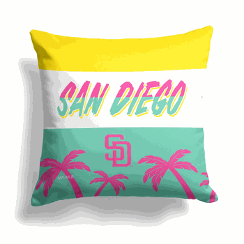 MLB San Diego Padres City Connect Throw Pillow 18x18 Inches
