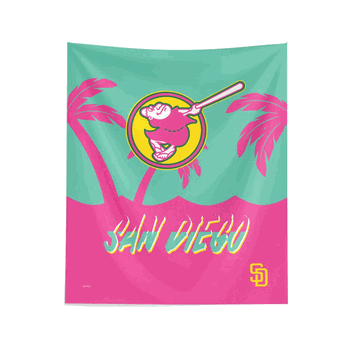MLB San Diego Padres City Connect Wall Hanging 34x40 Inches
