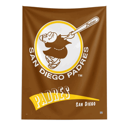 MLB San Diego Padres Cooperstown Collection Throwback  Wall Hanging 50 x 60 Inches