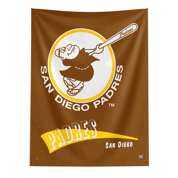 MLB San Diego Padres Cooperstown Collection Throwback  Wall Hanging 50 x 60 Inches