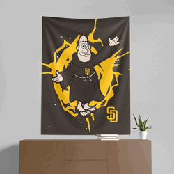 MLB San Diego Padres Mascot Wall Hanging 50x60 Inches