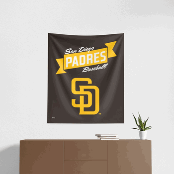 MLB San Diego Padres Premium Wall Hanging 34 x 40 Inches