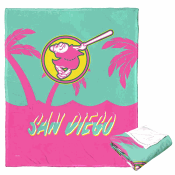 MLB San Diego Padres Silk City Connect Touch Throw Blanket 50x60 Inches