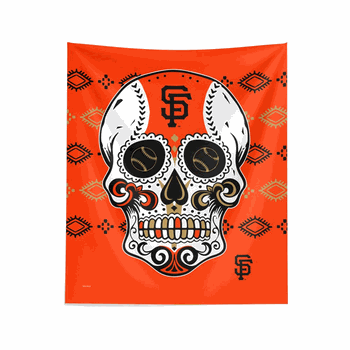 MLB San Francisco Giants Candy Skull Wall Hanging 34x40 Inches