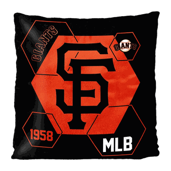MLB San Francisco Giants Connector Velvet Reverse Pillow 16 x 16 Inches