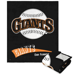 MLB San Francisco Giants Cooperstown Collection Throwback Silk Touch Sherpa Throw Blanket 50 x 60 Inches