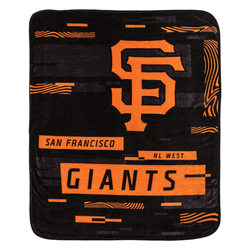 MLB San Francisco Giants Digitize Raschel Throw Blanket 60x80Inches