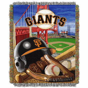 MLB San Francisco Giants Homefield Advantage Tapestry Throw Blanket 48x60 Inches