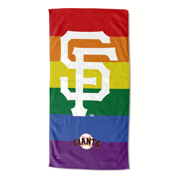 MLB San Francisco Giants Pride Series Beach Towel 30x60 Inches