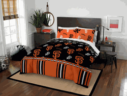 MLB San Francisco Giants Rotary Full Bed In A Bag Set 78 x 86 Inches