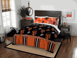 MLB San Francisco Giants Rotary Queen Bed In A Bag Set