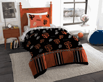 MLB San Francisco Giants Rotary Twin Bed In A Bag Set