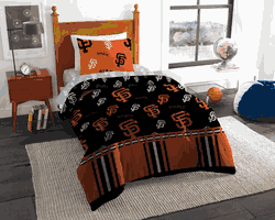 MLB San Francisco Giants Rotary Twin Bed In A Bag Set