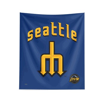 MLB Seattle Mariners City Connect Wall Hanging 34x40 Inches