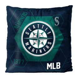 MLB Seattle Mariners Connector Velvet Reverse Pillow 16 x 16 Inches