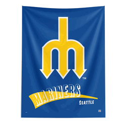 MLB Seattle Mariners Cooperstown Collection Throwback  Wall Hanging 50 x 60 Inches