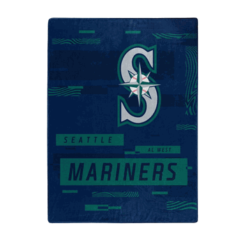 MLB Seattle Mariners Digitize Raschel Throw Blanket 60x80Inches
