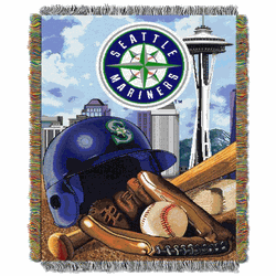 MLB Seattle Mariners Homefield Advantage Tapestry Throw Blanket 48x60 Inches