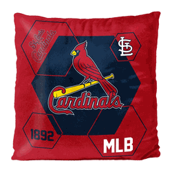 MLB St. Louis Cardinals Connector Velvet Reverse Pillow 16 x 16 Inches
