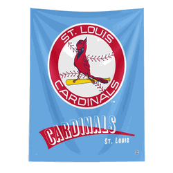MLB St. Louis Cardinals Cooperstown Collection Throwback  Wall Hanging 50 x 60 Inches