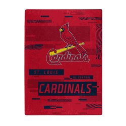 MLB St. Louis Cardinals Digitize Raschel Throw Blanket 60x80Inches