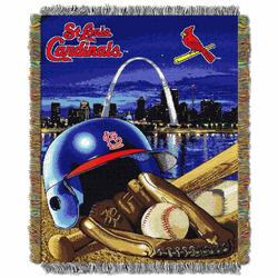 MLB St. Louis Cardinals Homefield Advantage Tapestry Throw Blanket 48x60 Inches