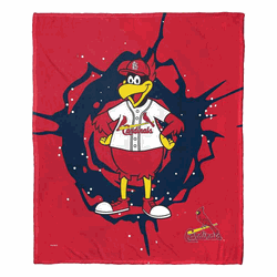MLB St. Louis Cardinals Mascot Silk Touch Throw Blanket 50x60 Inches