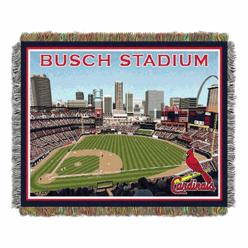 MLB St. Louis Cardinals New Busch Stadium Tapestry Throw Blanket 48x60 Inches