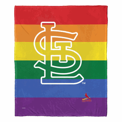 MLB St. Louis Cardinals Pride Series Silk Touch Throw Blanket 50x60 Inches