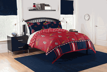 MLB St. Louis Cardinals Rotary Full Bed In A Bag Set 78 x 86 Inches