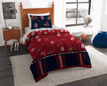 MLB St. Louis Cardinals Rotary Twin Bed In A Bag Set 64 x 86 Inches