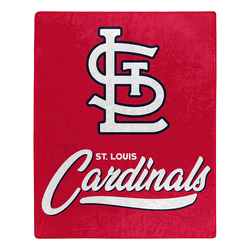 MLB St. Louis Cardinals Signature Raschel Throw Blanket 50x60 Inches