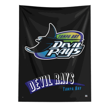 MLB Tampa Bay Rays Cooperstown Collection Throwback  Wall Hanging 50 x 60 Inches