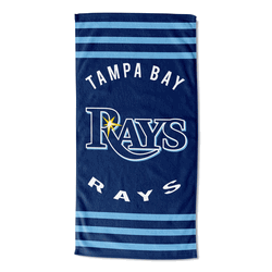 MLB Tampa Bay Rays Stripes Beach Towel 30 x 60 Inches