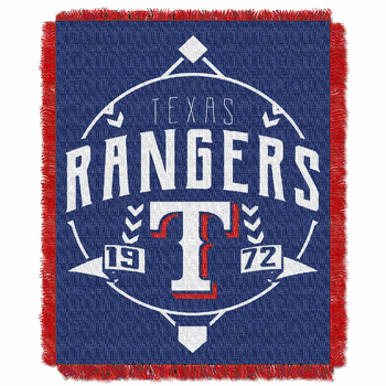 MLB Texas Rangers Ace Jacquard Throw