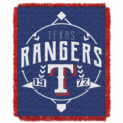 MLB Texas Rangers Ace Jacquard Throw