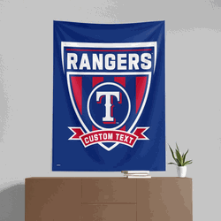 MLB Texas Rangers Allegiance Personalized Wall Hanging 50x60 Inches
