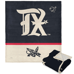 MLB Texas Rangers City Connect Silk Touch Sherpa Throw Blanket 50x60 Inches