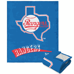 MLB Texas Rangers Cooperstown Collection Throwback Silk Touch Sherpa Throw Blanket 50 x 60 Inches