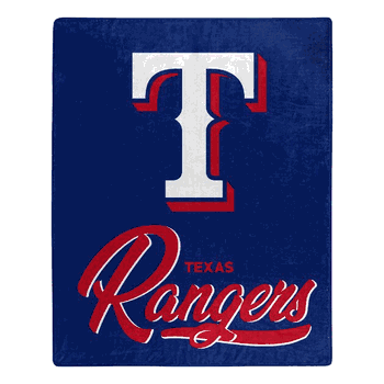 MLB Texas Rangers Signature Raschel Throw