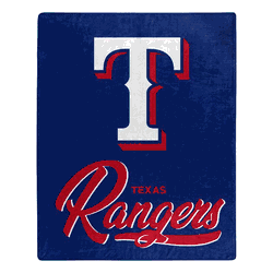 MLB Texas Rangers Signature Raschel Throw