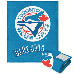 MLB Toronto Blue Jays  Cooperstown Collection Throwback Silk Touch Sherpa Throw Blanket 50 x 60 Inches
